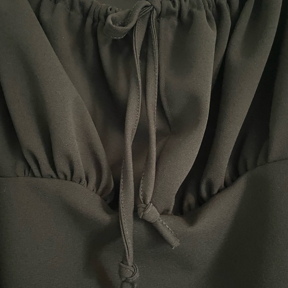 Black Long Sleeve Corset Top - Picture 3 of 7